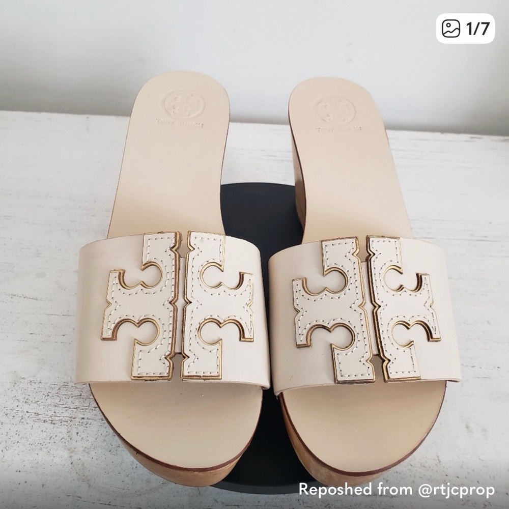 Tory Burch Women's Tan Slide Sandals